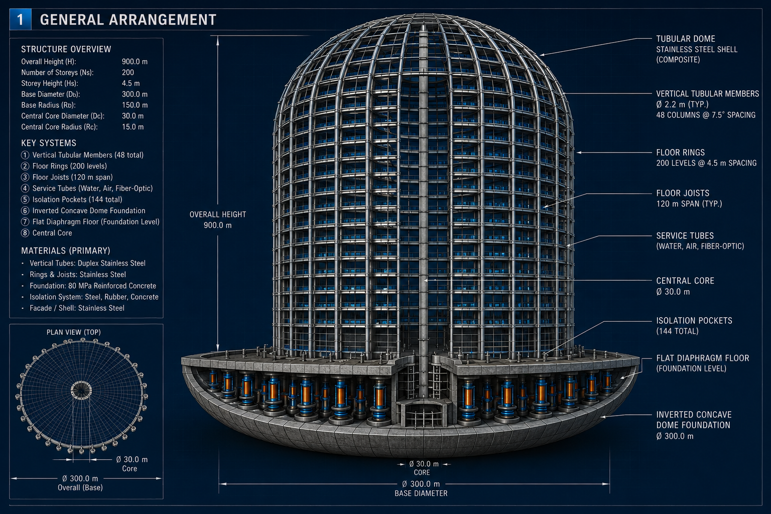 Skyscraper With Shell 1