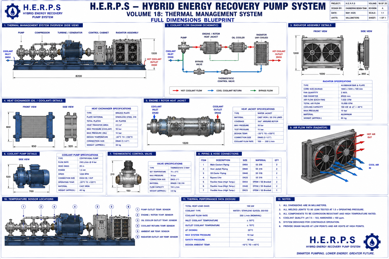 Magnetic Turbine Water Pump Blueprint