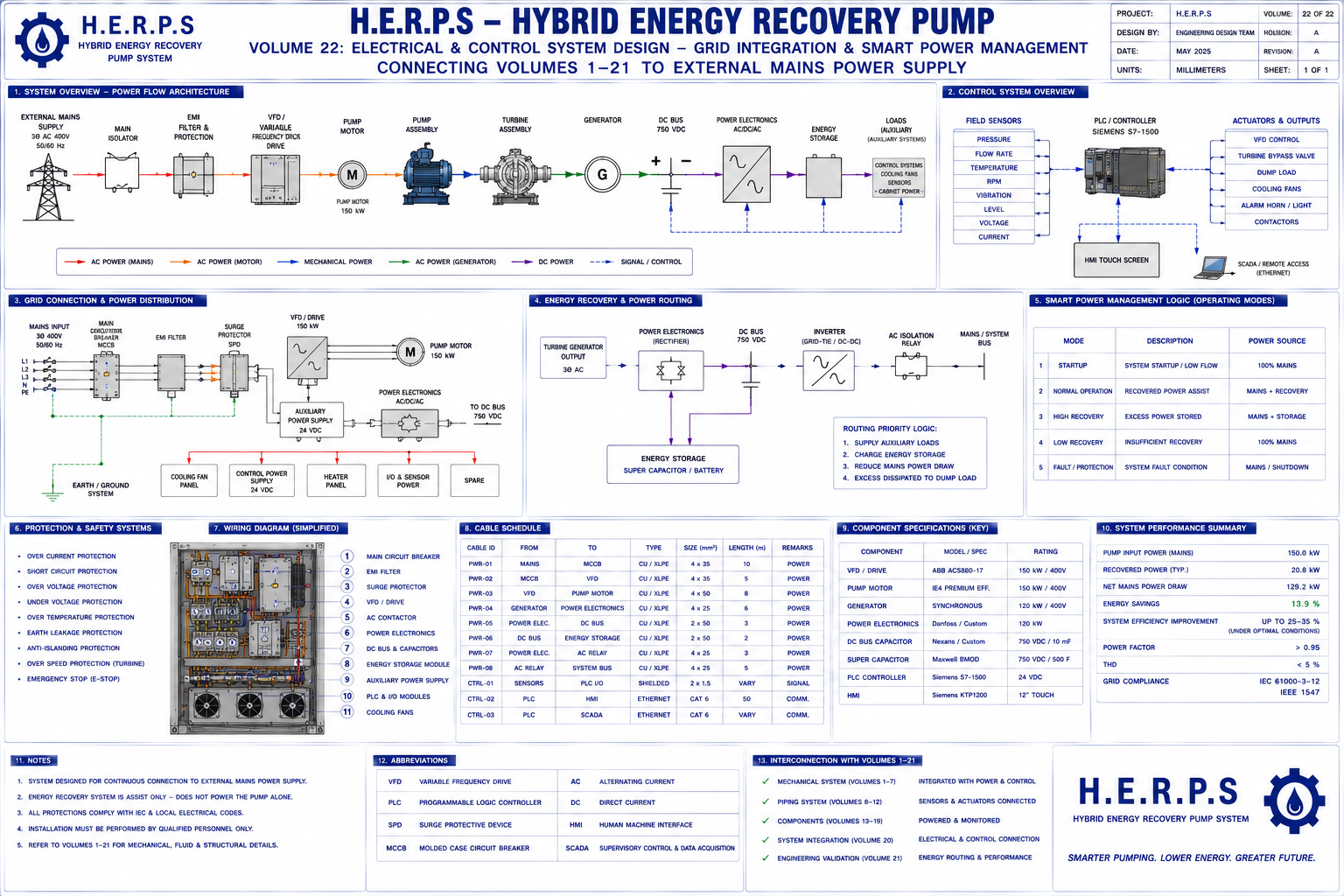 Magnetic Turbine Water Pump Blueprint