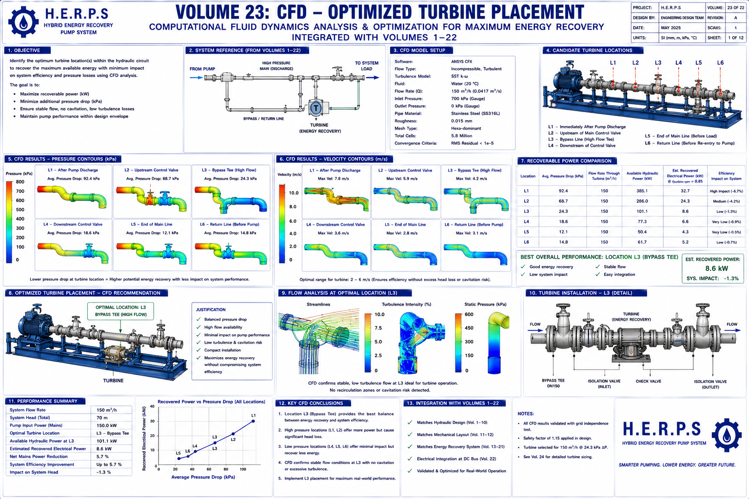 Magnetic Turbine Water Pump Blueprint