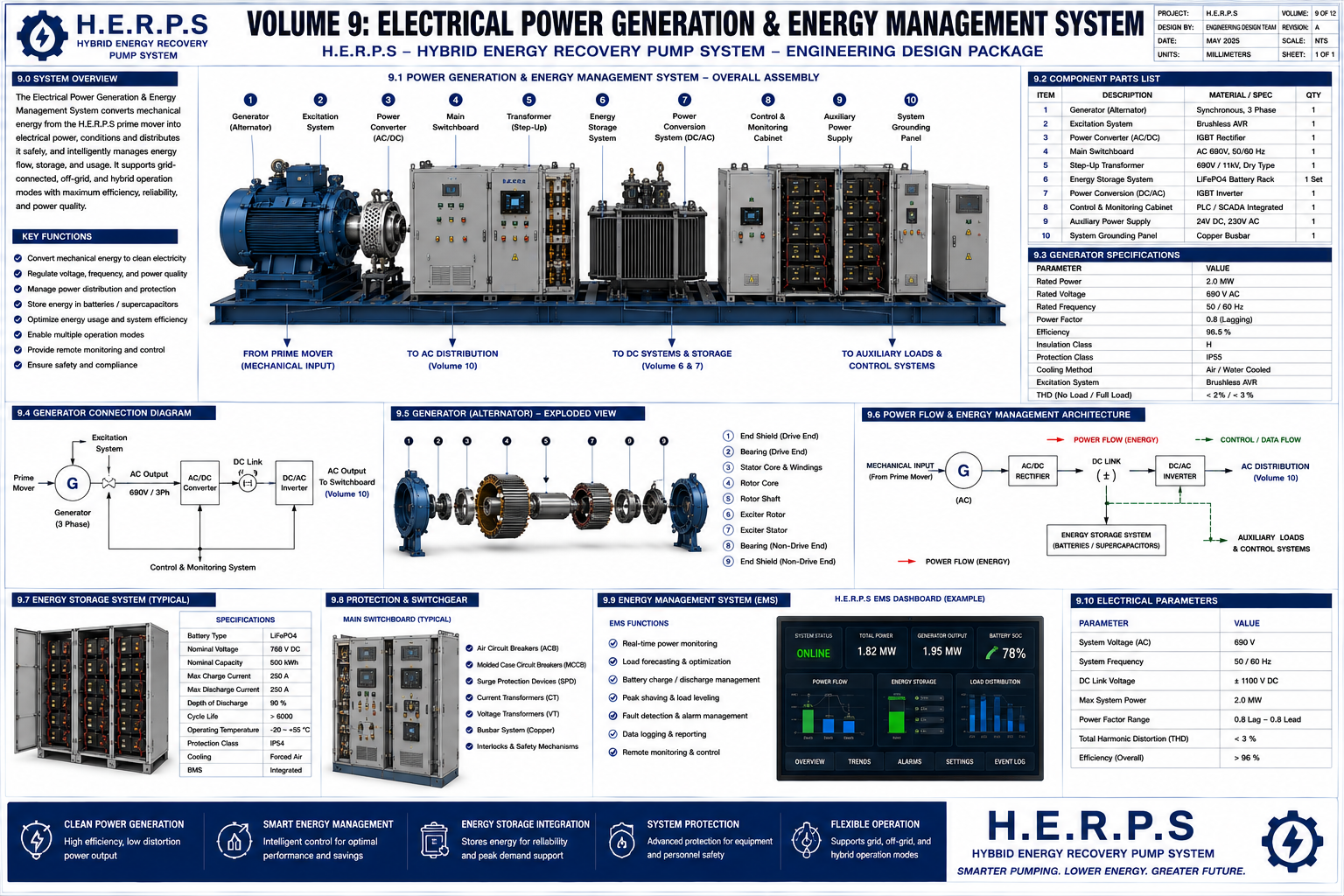 Magnetic Turbine Water Pump Blueprint