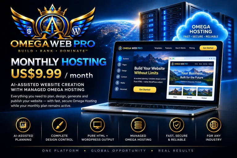 Omega Monthly — Omega Web Pro with managed Omega Hosting