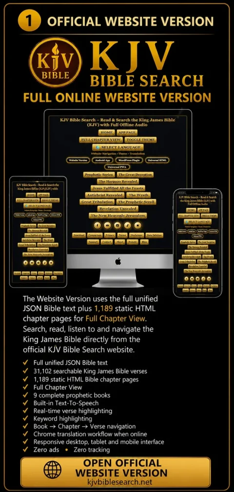 KJV Bible Search official website product presentation