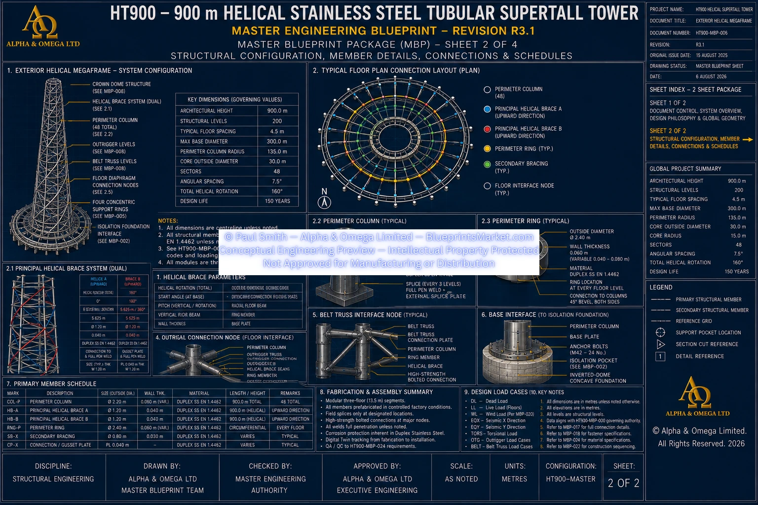 HT900 Exterior Helical Mega Frame Sheet 2 R3.0