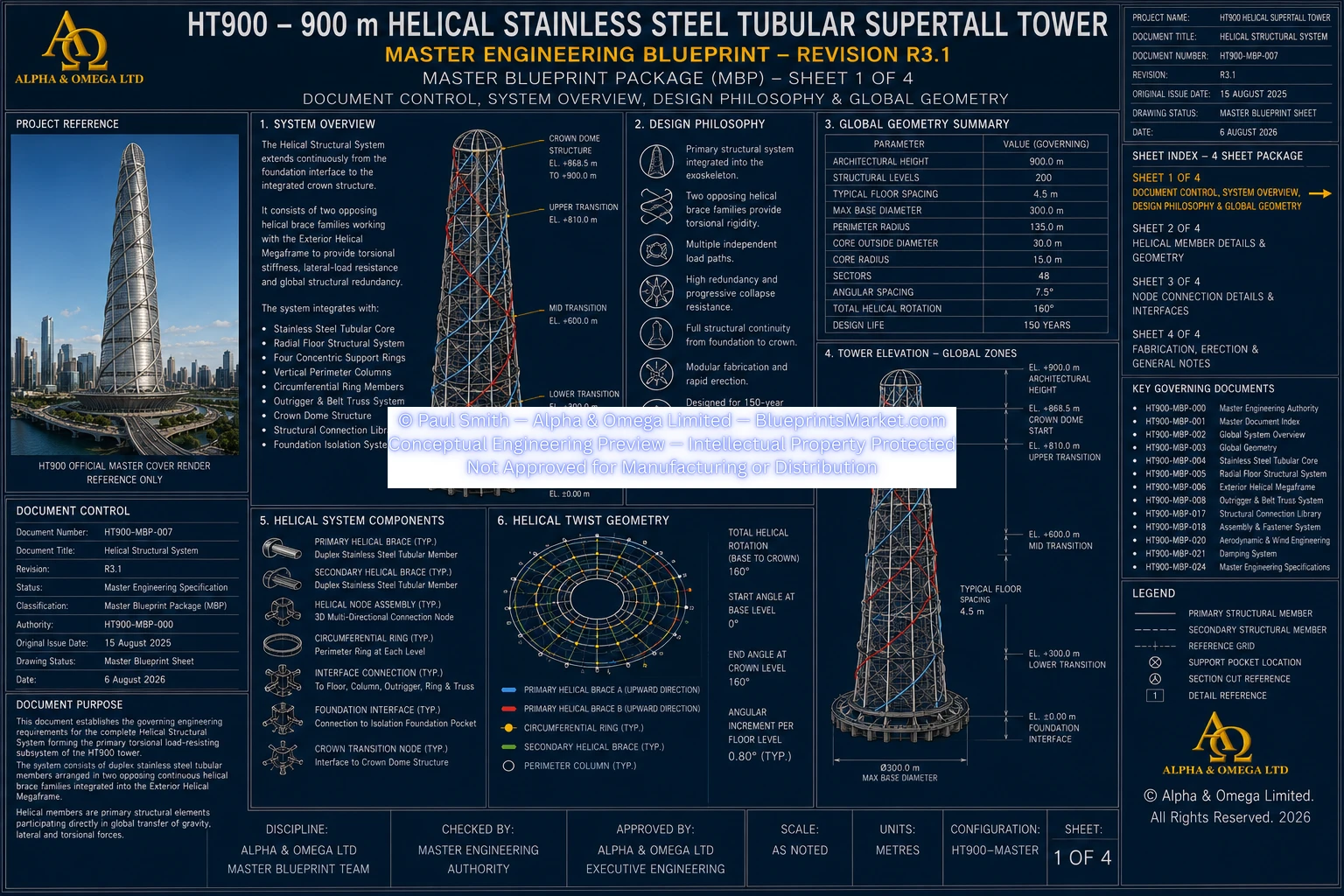 HT900 Helical Structural System Sheet 1 R3.0
