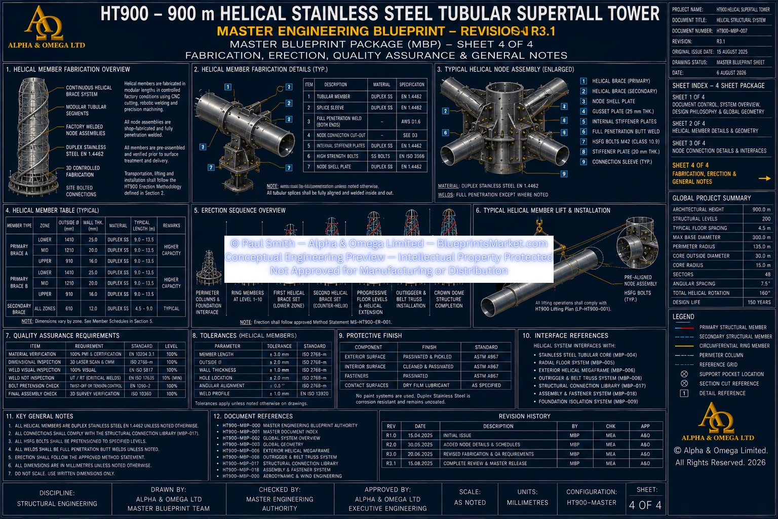 HT900 Helical Structural System Sheet 4 R3.0