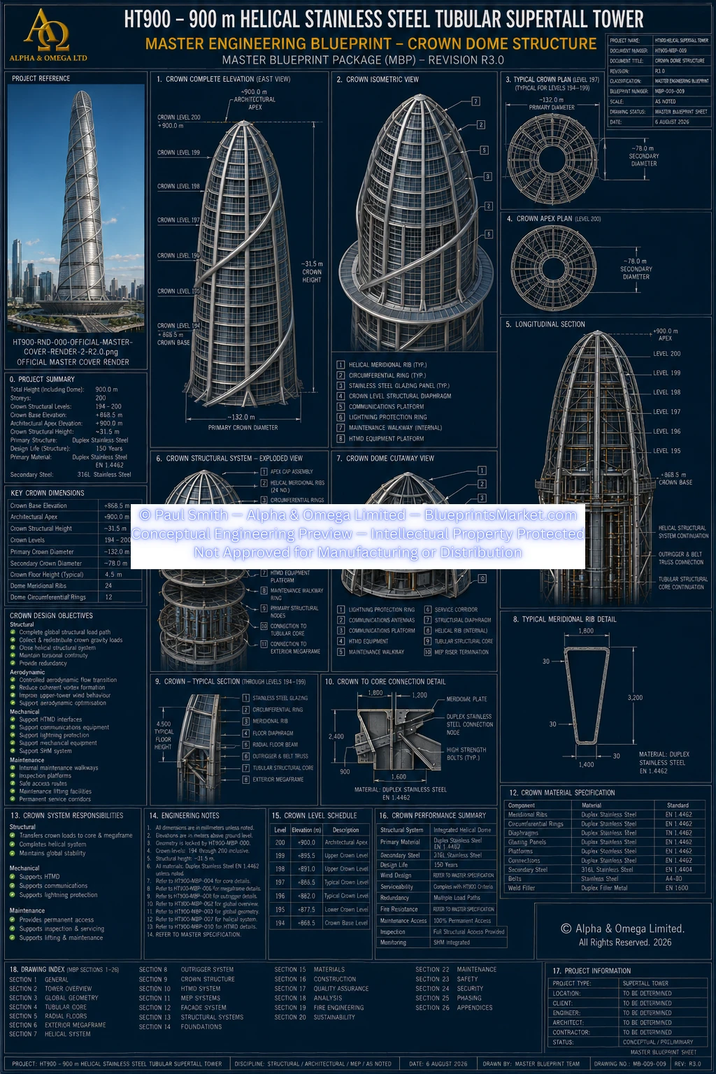 HT900 Crown Dome Structure R3.0