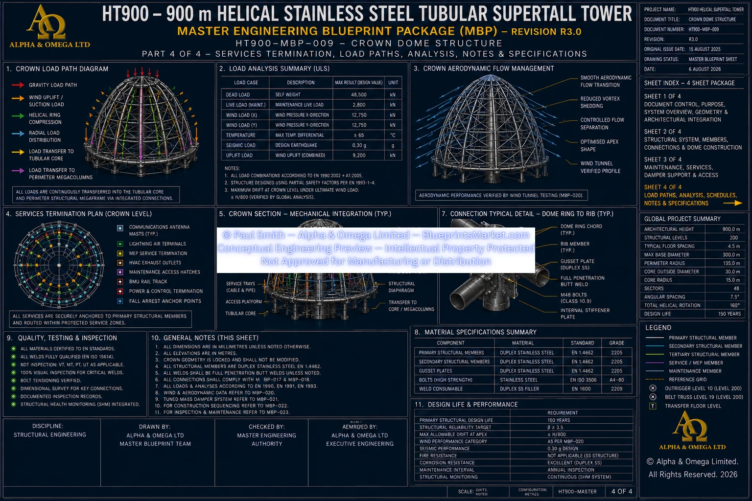HT900 Crown Dome Structure Sheet 4 R3.0