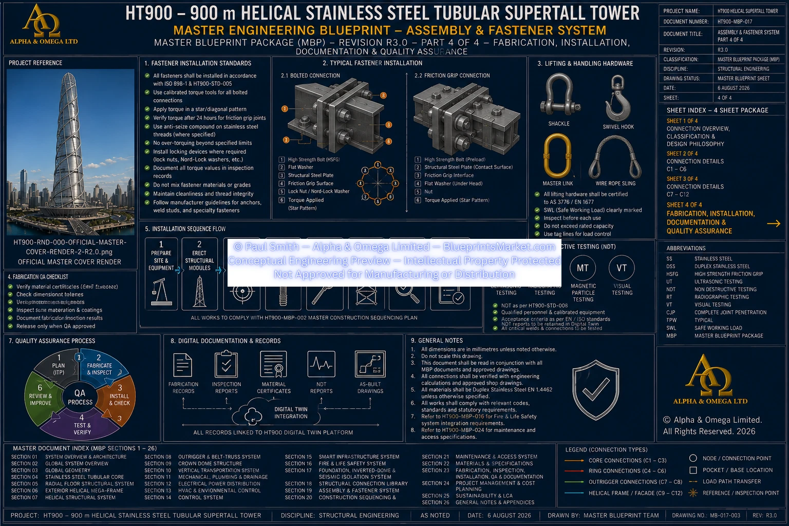HT900 Assembly Fastener System Sheet 4 R3.0