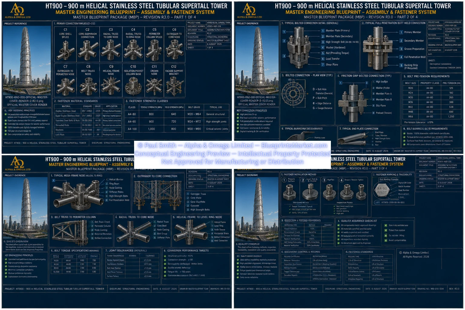 HT900 Assembly Fastener System Sheet 4A R3.0